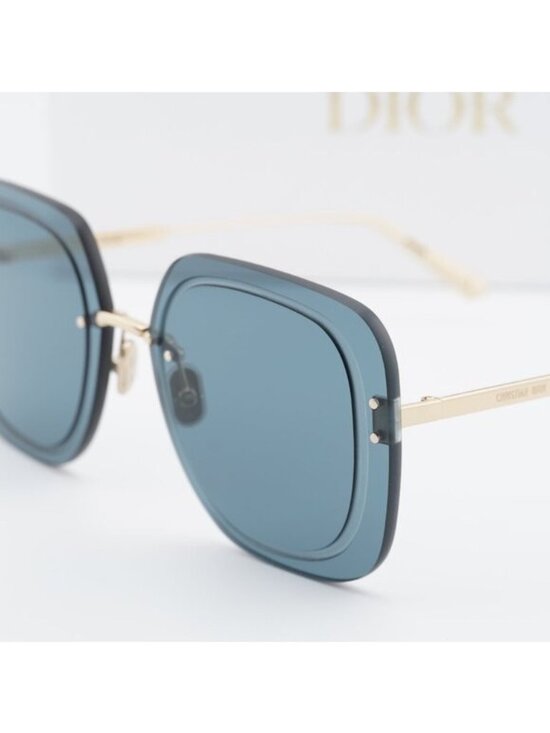 Dior ULTRADIOR SU B0B0 Square Sunglasses - Gold\\Blue main image 6